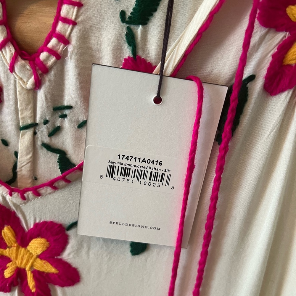 SPELL Sayulita Kaftan NWT - Picture 2 of 8